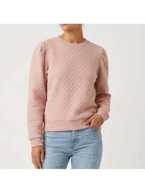 Walter Hagen Clubhouse pullover crew sweatshirt in a soft rose pink